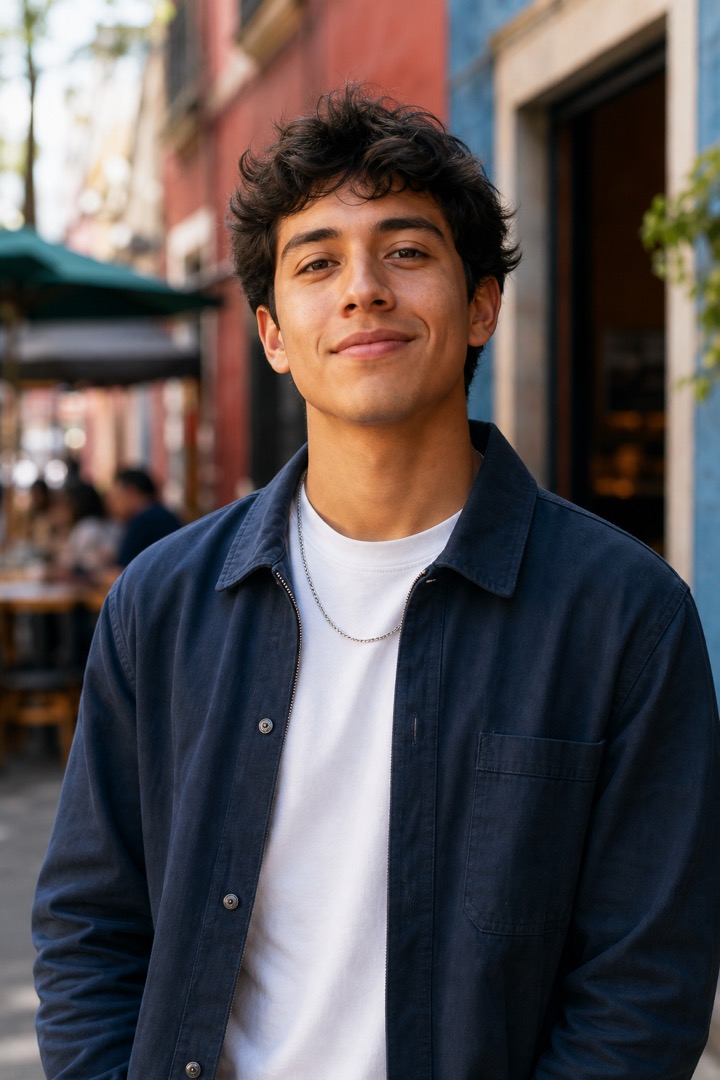 Portrait of Diego, a Mexico City local
